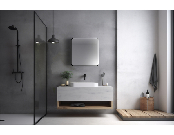 Miroir "Urban" L. 60 x H. 60 cm - Brico Dépôt