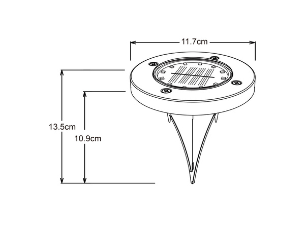 6 spots à piquer solaire LED 4000K IP65 - Brico Dépôt