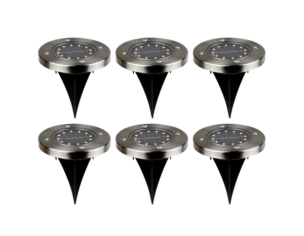 6 spots à piquer solaire LED 4000K IP65 - Brico Dépôt