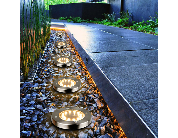 6 spots à piquer solaire LED 4000K IP65 - Brico Dépôt