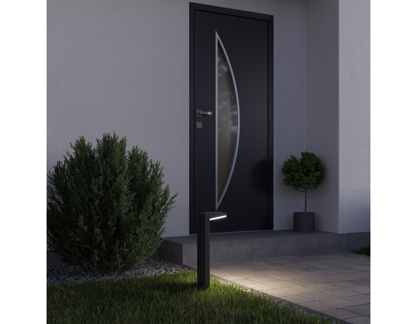 Potelet solaire detection IP44 5000K H. 50 cm - Marque BLOOMA - Brico Dépôt