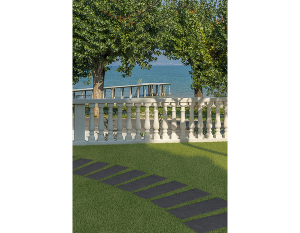 Pas japonais rectangulaire 75 x 28 cm épaisseur 4 cm coloris anthracite - Brico Dépôt