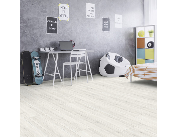 Sol stratifie "Solano" AC4  - Long. 1383 x Larg. 193 mm. Ep. 10mm - Brico Dépôt