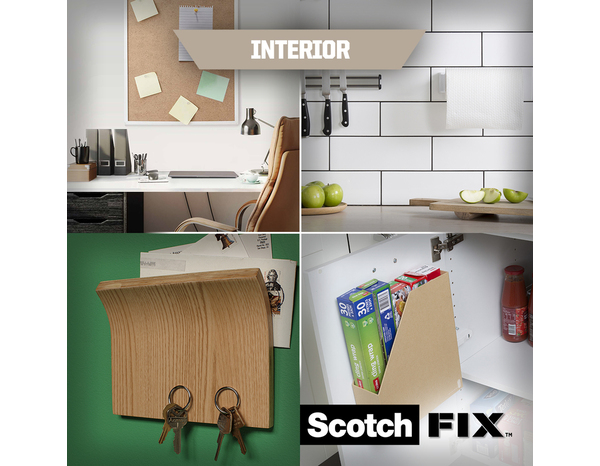 Ruban adhésif double face intérieur - 19 mm x 1,5 m- Scotch - Brico Dépôt