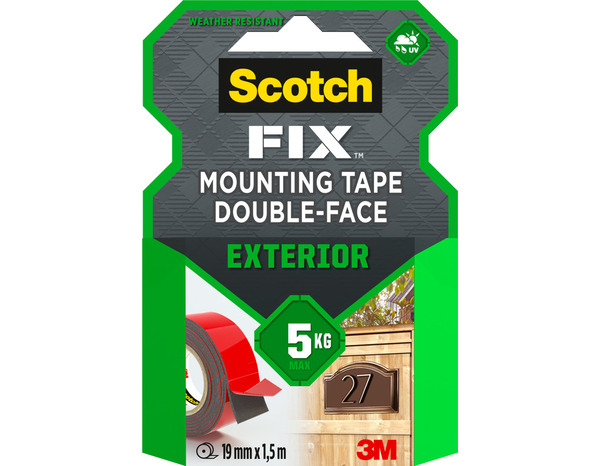 Ruban adhésif double face extérieur - 19 mm x 1,5 m- Scotch - Brico Dépôt