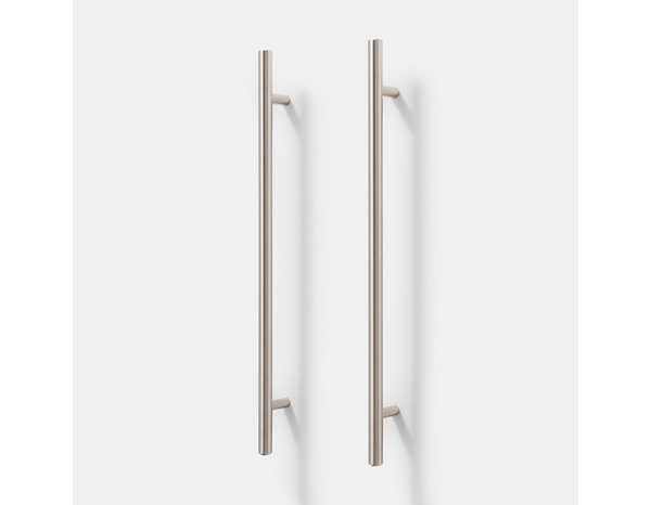 2 poignées de cuisine droites 33cm nickel brossé - Cooke and Lewis - Brico Dépôt