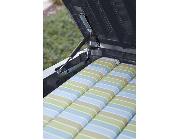 Coffre SUMATRA gris anthracite 145x73x64 cm polypropylène aspect rotin 511 L - Keter - Brico Dépôt