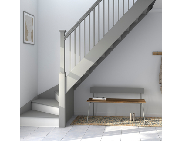 Peinture multi-supports Satin 0,75 L Gris Acier - Evalux - Brico Dépôt