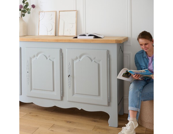 Peinture meuble Mat 2 L Gris Acier - Evalux - Brico Dépôt