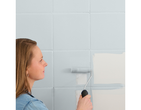 Peinture faïence et lambris Mat 0,75 L Gris Perle - Evalux - Brico Dépôt