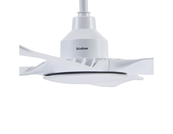 Ventilateur de plafond 4 pales blanc - H. 36,2 x l. 122 cm - Brico Dépôt