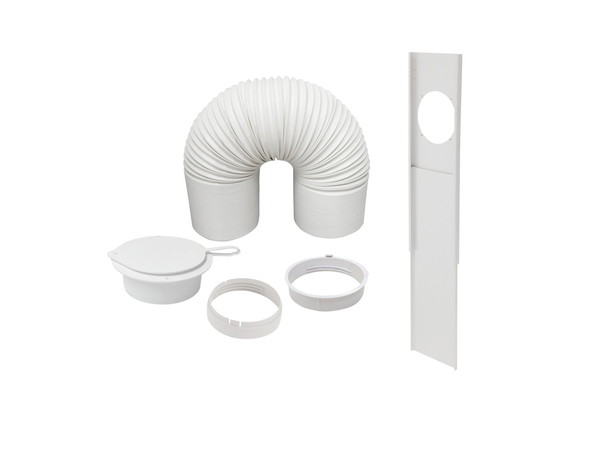 Climatiseur mobile réversible "Kuban" blanc, 12000 BTU - H. 71,5 x l. 44 x P. 33,5 cm - Brico Dépôt