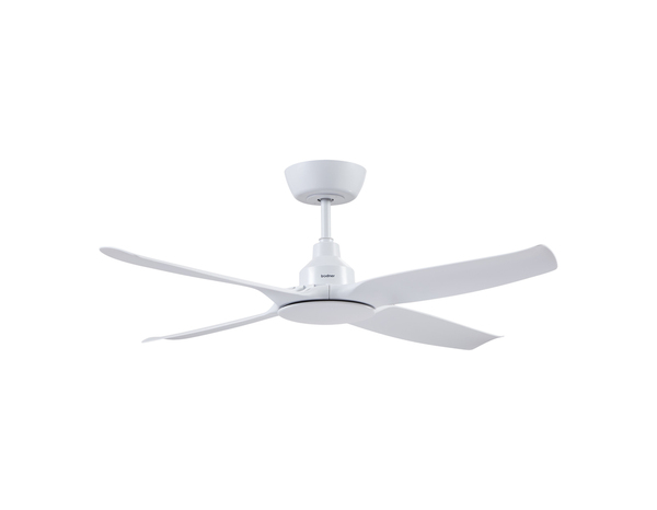 Ventilateur de plafond 4 pales blanc - H. 36,2 x l. 122 cm - Brico Dépôt