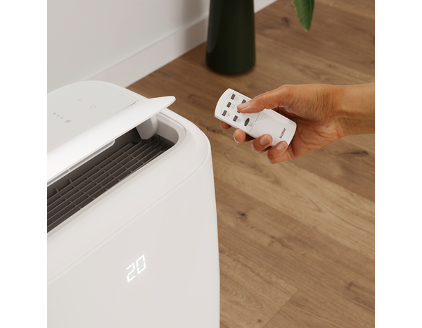 Climatiseur mobile "Kuban" blanc, 9000 BTU - H. 71,5 x l. 44 x P. 33,5 cm - Brico Dépôt