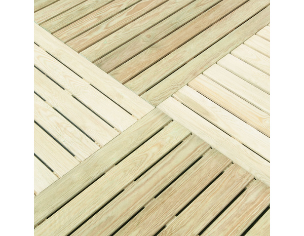 Dalle en bois 100 x 100 cm "Durance" - Marque BLOOMA - Brico Dépôt