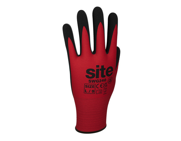 Gants en nitrile tous travaux T10 rouges et noirs - Brico Dépôt