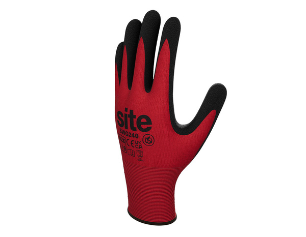Gants en nitrile tous travaux T10 rouges et noirs - Brico Dépôt
