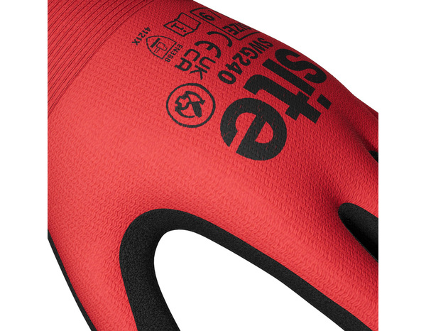 Gants en nitrile tous travaux T10 rouges et noirs - Brico Dépôt