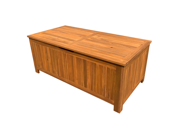 Coffre acacia avec bâche intérieure "CALYANTA" -  L. 120 x P. 60 x H. 48 cm. - Marque BLOOMA - Brico Dépôt