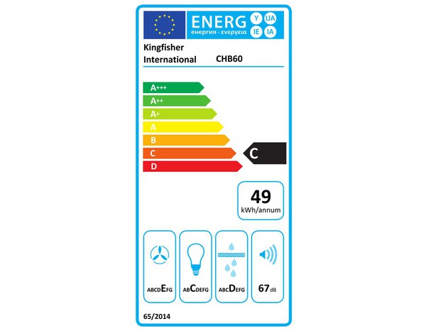 Hotte cheminée de cuisine noire - 60 cm - Brico Dépôt