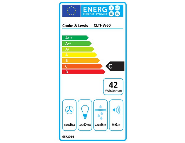 Hotte tiroir blanche - L.60 cm - Cooke and Lewis - Brico Dépôt