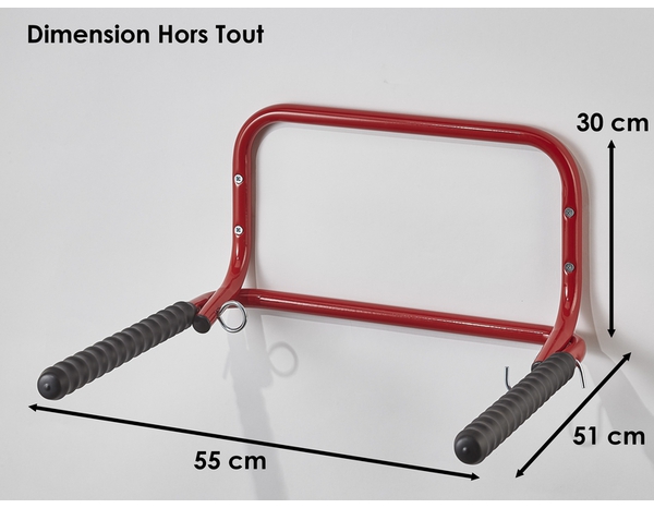 Support 2 vélos mural rabattable - l. 52 x P. 51 - Brico Dépôt