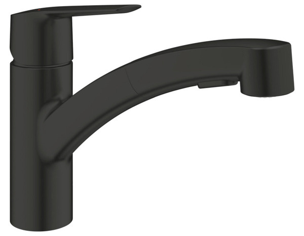 Mitigeur douchette "Start" noir mat - H. 18,5cm - Grohe - Brico Dépôt