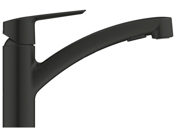 Mitigeur douchette "Start" noir mat - H. 18,5cm - Grohe - Brico Dépôt