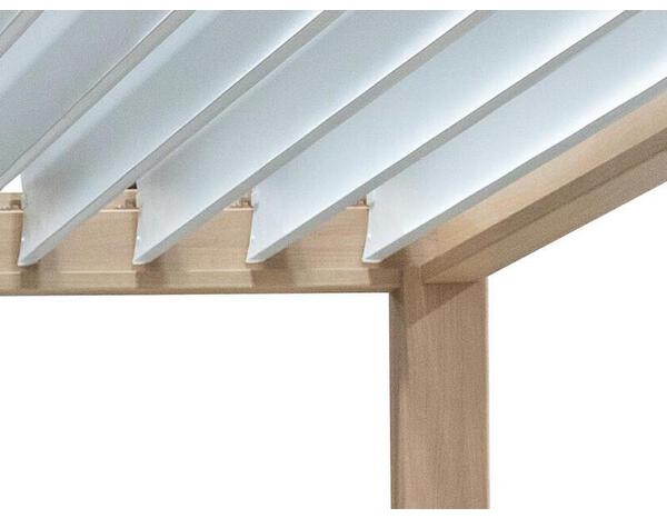 Pergola imitation bois blanc - 3 x 4 m - Brico Dépôt