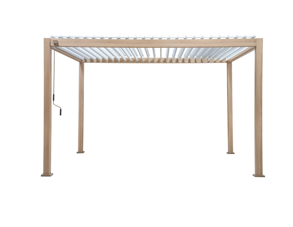 Pergola imitation bois blanc - 3 x 4 m - Brico Dépôt