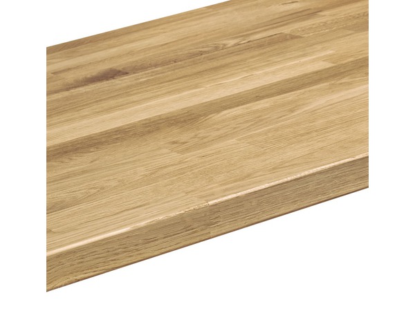 Plan de travail en chêne massif - L.180 x P.62 cm. Ép.2,6 cm - Brico Dépôt