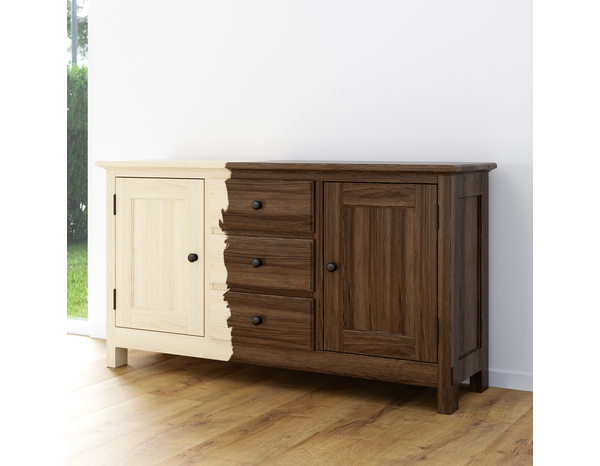 Cire chêne foncé 0,5L  aspect satiné - Evalux - Brico Dépôt