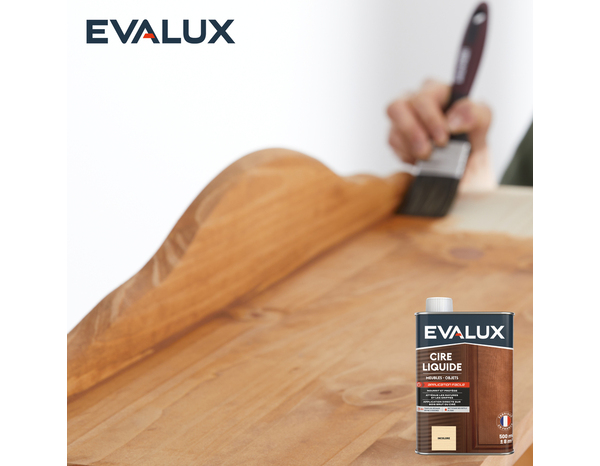 Cire liquide incolore 0,5L aspect satiné - Evalux - Brico Dépôt