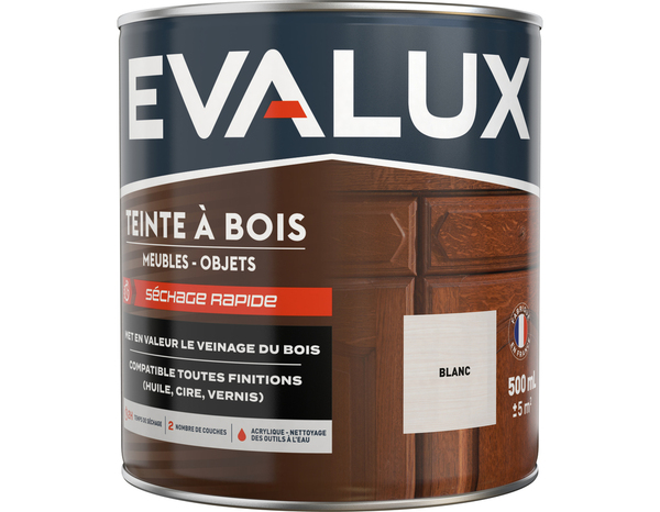 Teinte bois blanc 0,5 L - Evalux - Brico Dépôt
