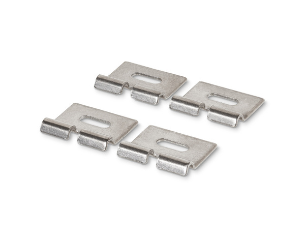 Lot de 4 fixations murales en métal inoxydable - Marque BLOOMA - Brico Dépôt