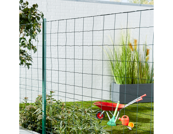 Rouleau grillage soudé vert - 100 x 100 mm - H. 100 cm x L. 20 m - Brico Dépôt