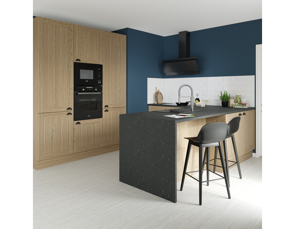 Façade 1 porte 60cm "Coline" chêne clair - L. 59.7 x H. 71.5cm - Cooke and Lewis - Brico Dépôt