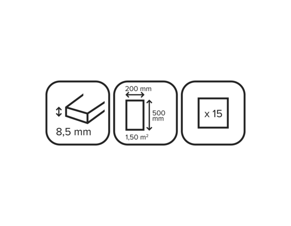 Carrelage mural "CLIF" blanc - l.20 x L.50 cm. - Cooke and Lewis - Brico Dépôt