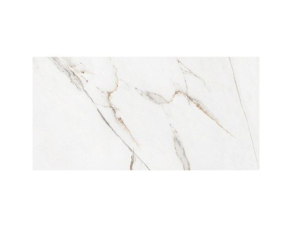 Carrelage mural "DALIE" blanc et doré - l.30 x L.60 cm - Cooke and Lewis - Brico Dépôt