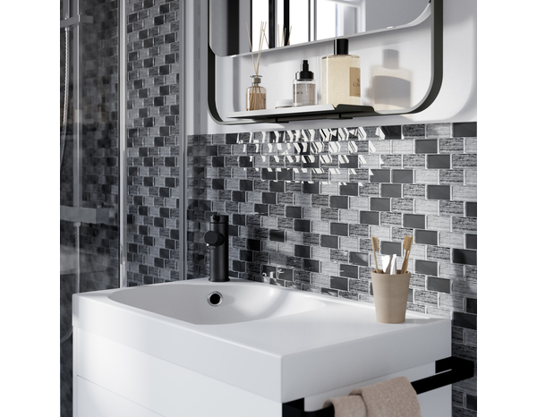 Mosaique "Ziline" multicolore - l.30 x L.30 cm. - Cooke and Lewis - Brico Dépôt