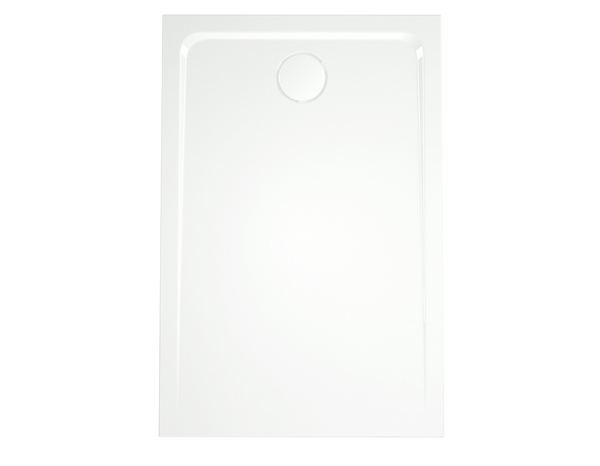 Receveur de douche extra-plat résine rectangulaire 90x120cm blanc brillant "IONAS" - Cooke and Lewis - Brico Dépôt