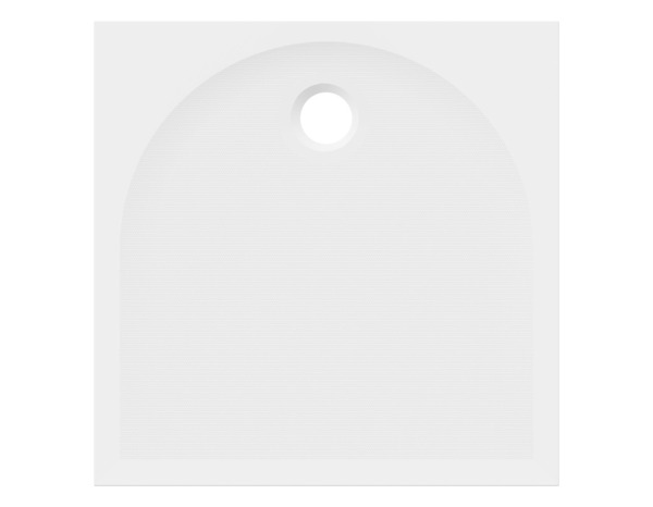 Receveur de douche extra-plat résine carré 80x80cm blanc  "CALICIA" - Cooke and Lewis - Brico Dépôt