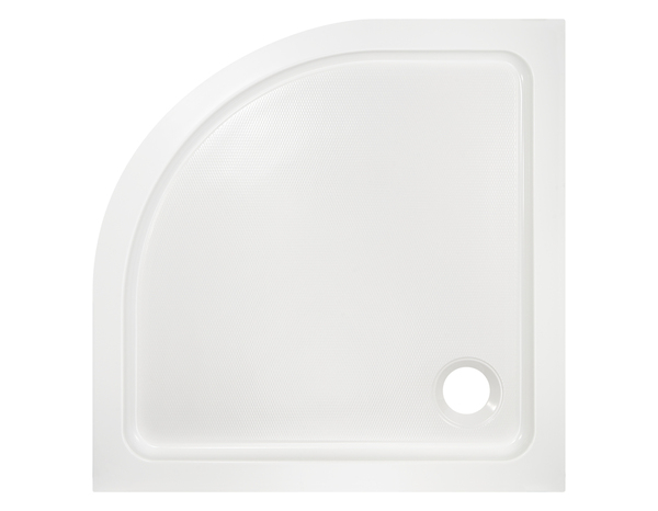 Receveur de douche acrylique 1/4 cercle 90x90cm blanc "DOMMEL" - Brico Dépôt