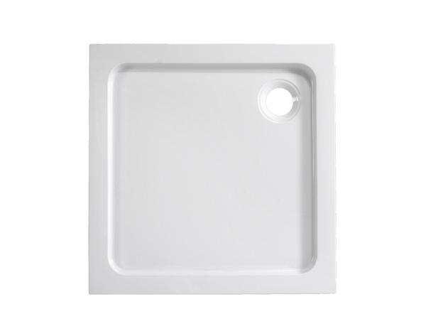 Receveur de douche acrylique carré 90x90cm blanc "DOMMEL"
 - Brico Dépôt