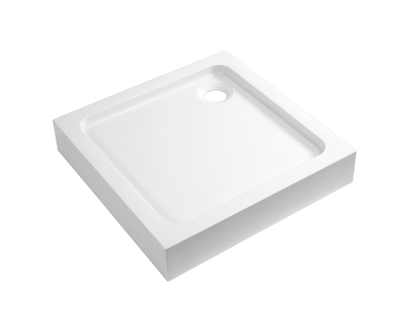 Receveur de douche acrylique carré 90x90cm blanc "DOMMEL"
 - Brico Dépôt