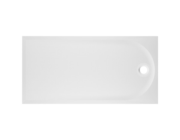 Receveur de douche extra-plat résine rectangulaire 80x160cm  blanc "CALICIA" - Cooke and Lewis - Brico Dépôt
