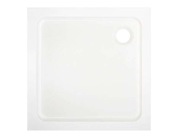 Receveur de douche acrylique carré 80x80cm blanc "DOMMEL" - Brico Dépôt