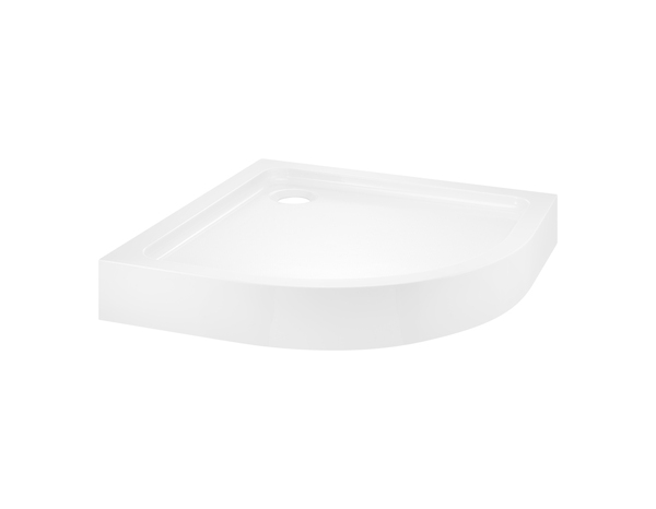 Receveur de douche acrylique 1/4 cercle 90x90cm blanc "DOMMEL" - Brico Dépôt