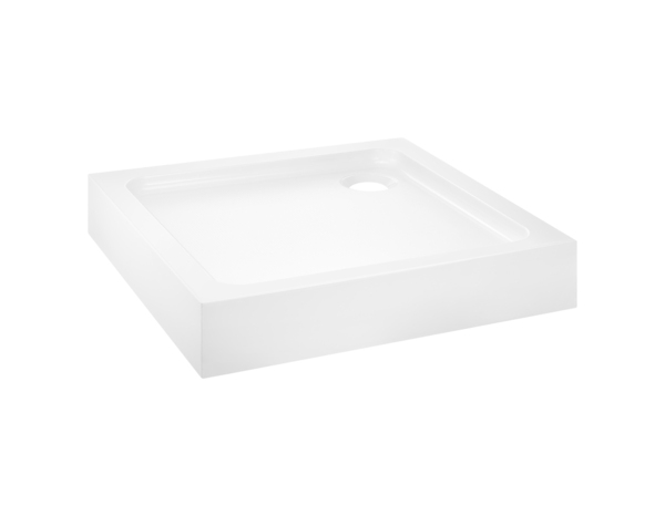 Receveur de douche acrylique carré 90x90cm blanc "DOMMEL"
 - Brico Dépôt