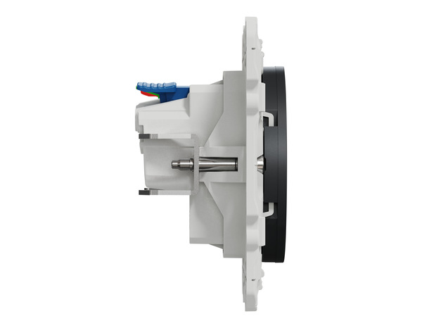 Prise 2P+T 16A affleurante par griffe anthracite "ODACE" - Brico Dépôt